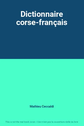 Couverture du produit · Dictionnaire corse-français