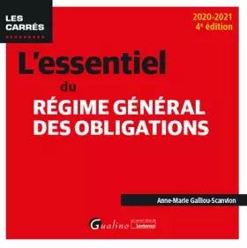 Couverture du produit · L'essentiel du régime général des obligations (2020-2021)