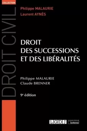 Couverture du produit · Droit des successions et des libéralités (2020)