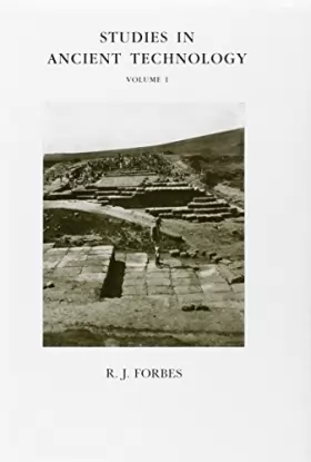 Couverture du produit · Studies in Ancient Technology: With 40 Figures and 10 Tables (Studies in Ancient Technology)