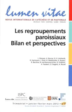 Couverture du produit · Regroupements paroissiaux : bilan et perspectives