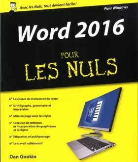 Couverture du produit · Word 2016 pour les Nuls