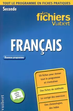 Couverture du produit · Les fichiers Vuibert : Français, seconde