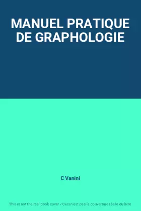 Couverture du produit · MANUEL PRATIQUE DE GRAPHOLOGIE