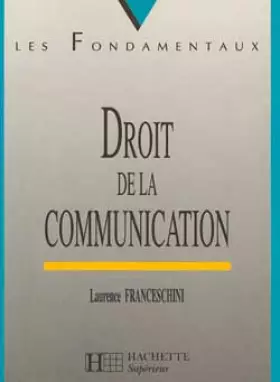 Couverture du produit · Droit de la communication