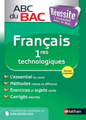 Couverture du produit · ABC du BAC Réussite Français 1res technologiques