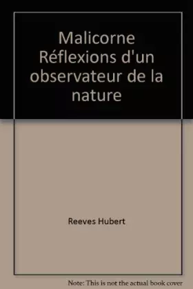Couverture du produit · Malicorne Réflexions d'un observateur de la nature