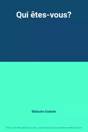 Couverture du produit · Qui êtes-vous?