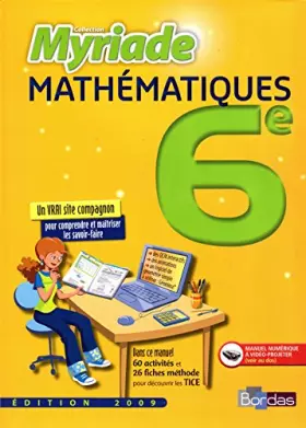 Couverture du produit · Myriade 6e - EDITION POUR LE PROFESSEUR - Manuel Elève + Livre du professeur
