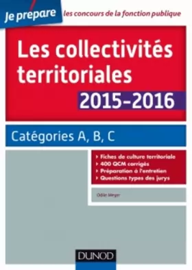 Couverture du produit · Les collectivités territoriales 2015-2016 - 5e éd. - Catégories A, B, C