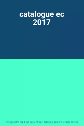 Couverture du produit · catalogue ec 2017