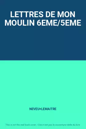 Couverture du produit · LETTRES DE MON MOULIN 6EME/5EME
