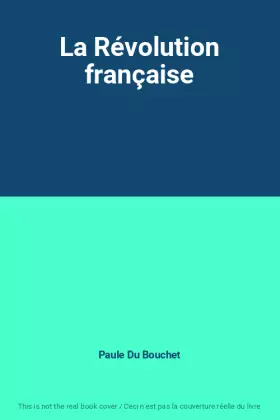 Couverture du produit · La Révolution française