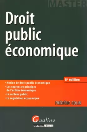Couverture du produit · Master - Droit public économique, 5ème Ed.