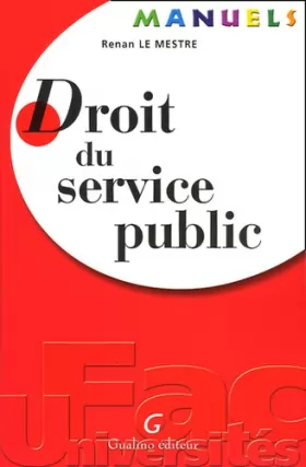 Couverture du produit · Droit du service public