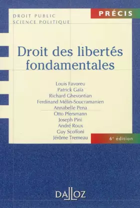 Couverture du produit · Droit des libertés fondamentales - 6e éd.: Précis