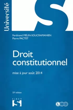 Couverture du produit · Droit constitutionnel - 33e éd.