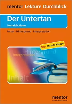 Couverture du produit · Heinrich Mann 'Der Untertan'