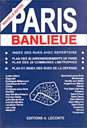 Couverture du produit · Plan de ville : Paris banlieue