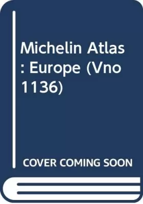 Couverture du produit · Michelin Atlas: Europe