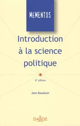 Couverture du produit · Introduction à la science politique - 8e éd.