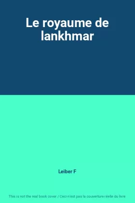 Couverture du produit · Le royaume de lankhmar