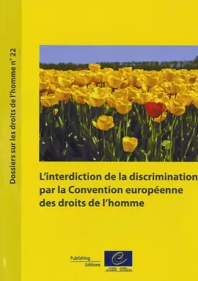 Couverture du produit · Interdiction de la discrimination par la Convention européenne des droits de l'homme