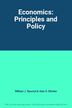 Couverture du produit · Economics: Principles and Policy