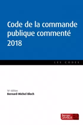 Couverture du produit · CODE DE LA COMMANDE PUBLIQUE COMMENTE 2018
