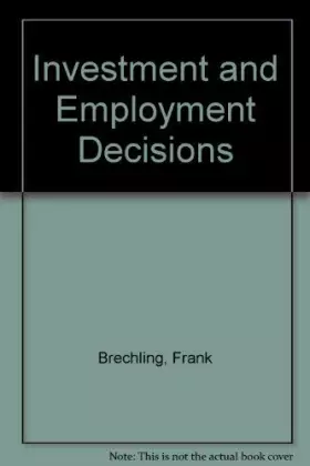 Couverture du produit · Investment and Employment Decisions