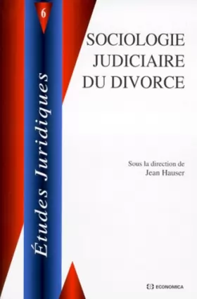 Couverture du produit · Sociologie judiciaire du divorce