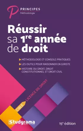 Couverture du produit · Réussir sa 1re année de droit