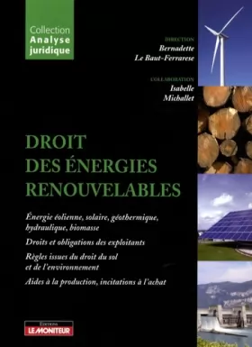 Couverture du produit · Droit des énergies renouvelables
