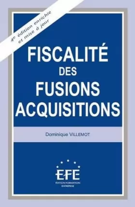 Couverture du produit · Fiscalité des fusions-acquisitions, 4ème édition