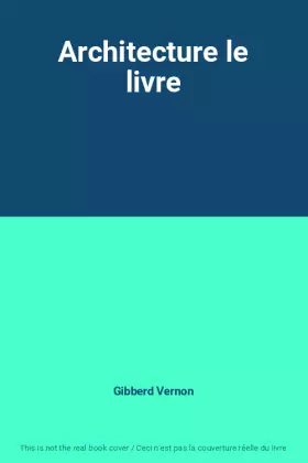 Couverture du produit · Architecture le livre