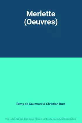 Couverture du produit · Merlette (Oeuvres)