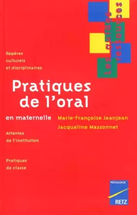 Couverture du produit · Pratique de l'oral à la maternelle