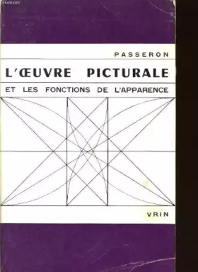 Couverture du produit · L OEUVRE PICTURALE ET LES FONCTIONS DE L APPARENCE