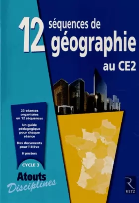 Couverture du produit · 12 séquences de géographie au CE2