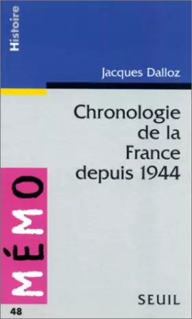 Couverture du produit · Chronologie de la France depuis 1944