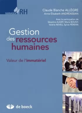 Couverture du produit · Gestion des ressources humaines: Valeur de l'immatériel (2008)