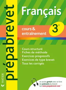 Couverture du produit · Français 3e : Cours & entraînement