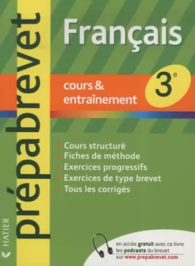 Couverture du produit · Français 3e : Cours & entraînement