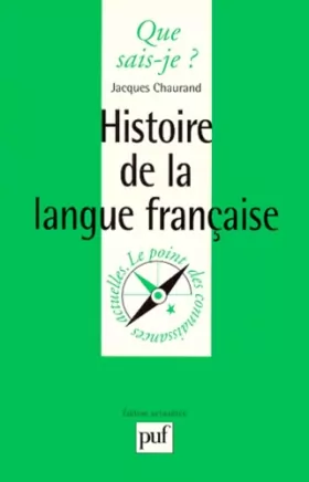 Couverture du produit · Histoire de la langue française