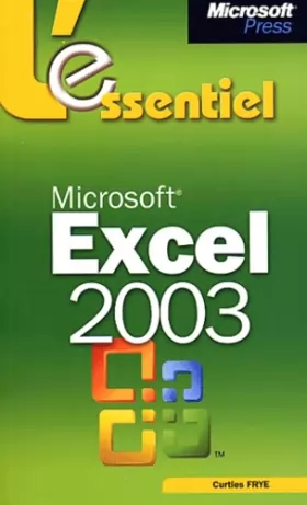 Couverture du produit · L'Essentiel Microsoft Excel 2003 - livre de référence - français