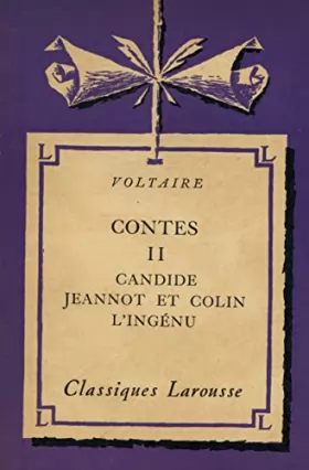 Couverture du produit · Contes II Candide Jeannot et Colin l'Ingénu / Voltaire / Réf25620