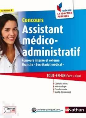 Couverture du produit · Concours Assistant médico-administratif - Catégorie B