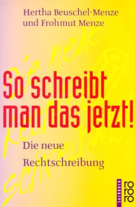 Couverture du produit · So Schreibt Man Das Jerzt