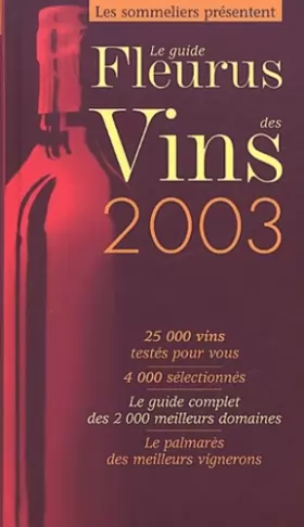 Couverture du produit · Le Guide Fleurus des Vins 2003