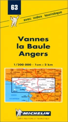 Couverture du produit · Carte routière : Vannes - La Baule - Angers, 63, 1/200000